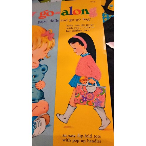 Whitman Baby Go-Alongs Paper Dolls With Go-Go Bag For Kids - Picture 16 of 16